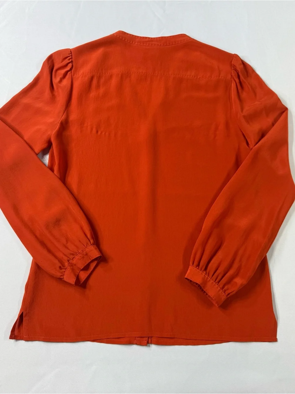 Tory Burch 100% Silk Orange Blouse -Size 4